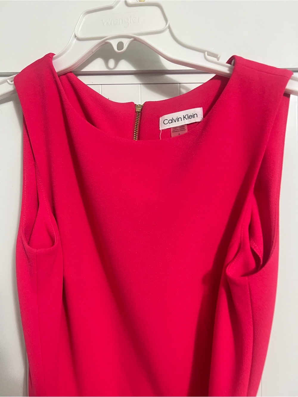 Calvin Klein Bold Fuchsia Sleeveless Sheath Dress